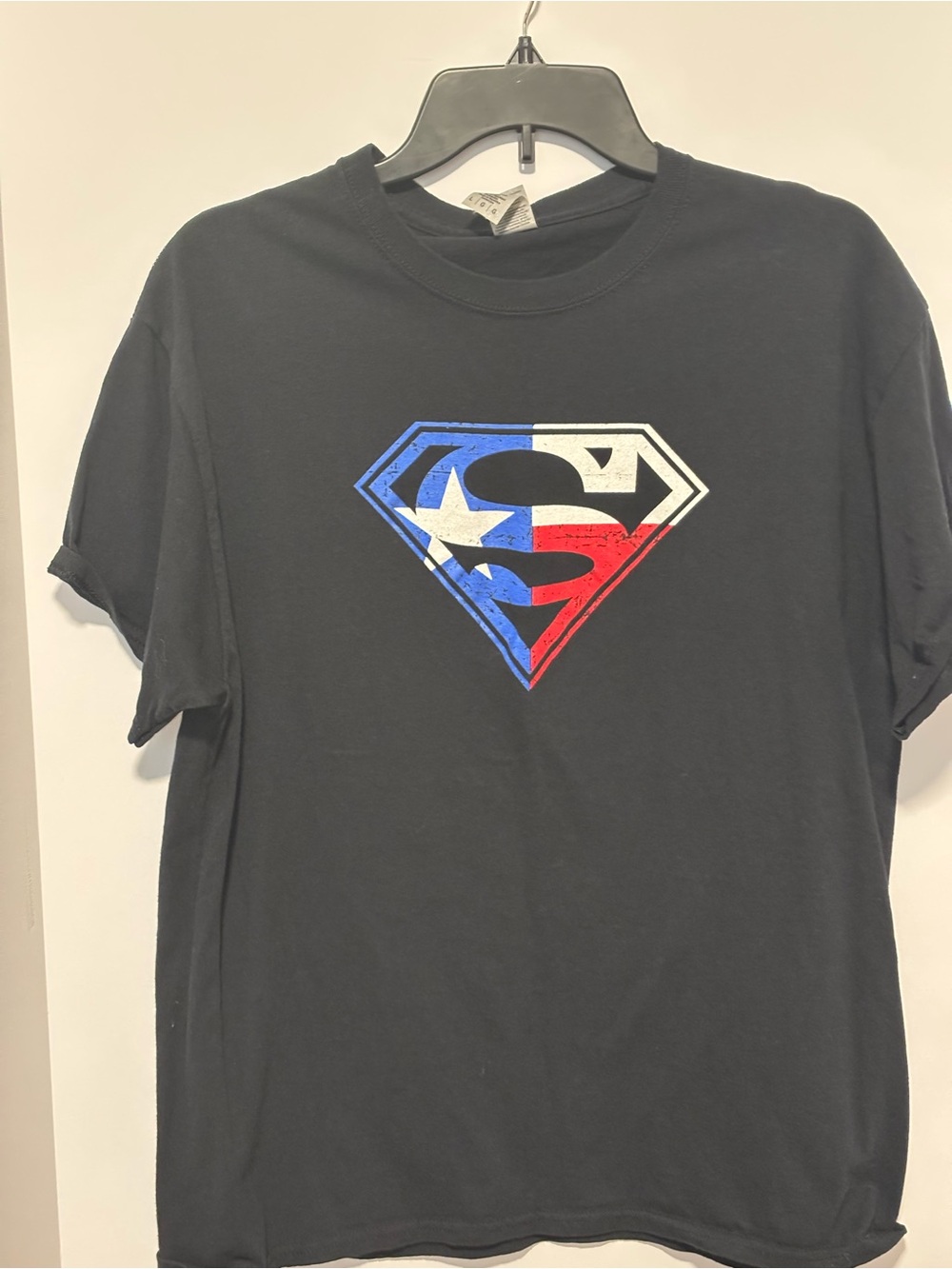 Superman Men's Graphic Tee with Red, White & Blue Shield